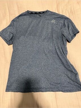 Reebok Men's Heather Navy Short-Sleeve Athletic Tee